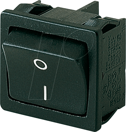 WIPPE 1802.6123 - Wippschalter, 2x Aus, schwarz, I-O