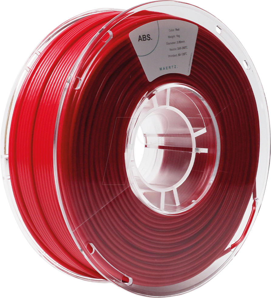 PMMA-1010-014 - Filament, ABS, Rot, 2,85 mm, 1 kg
