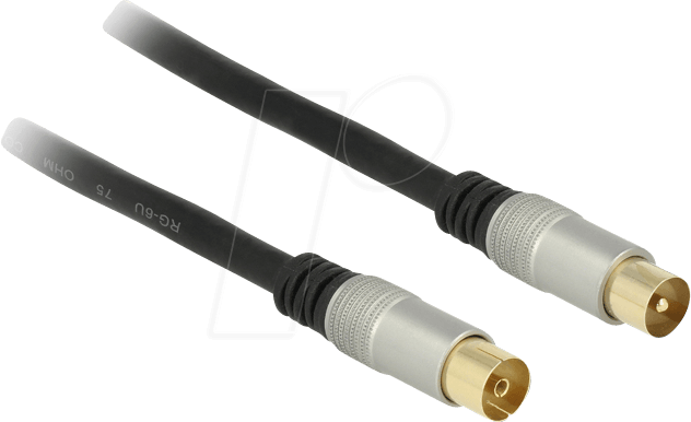 DELOCK 88947 - Anschlusskabel, IEC, Stecker, Kupplung, 3 m