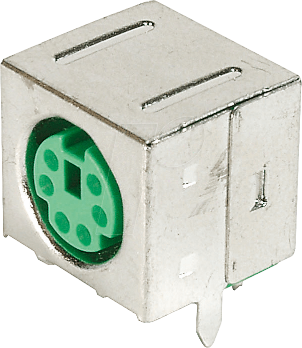 EB-DIOS M06G - 6-pol. Mini-DIN-Buchse, grün, geschirmt