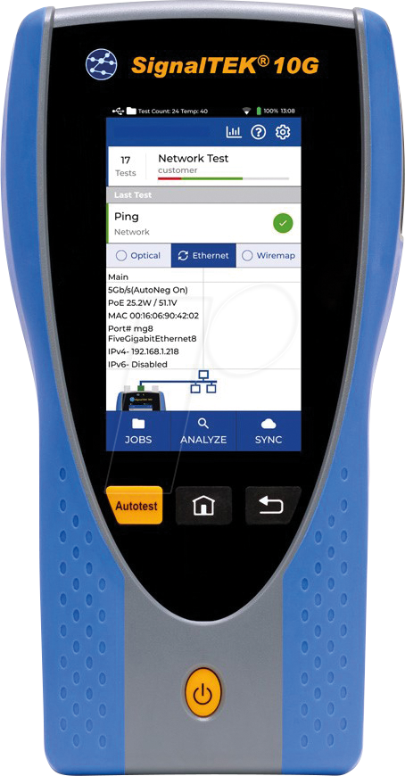 SIGNALTEK10G PRO - Netzwerkqualifizierer SignalTEK 10G PRO