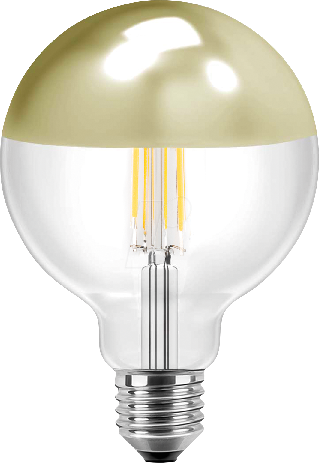 BLULAXA 49149 - LED Filament Vintage Lampe G125 E27 7W 645 lm WW