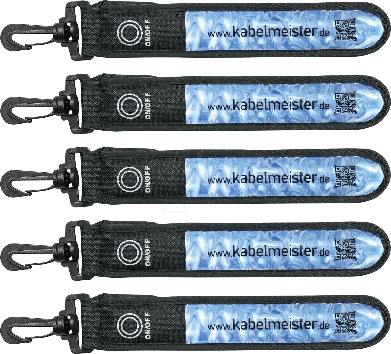 BIKE LEUCHTBAND5 - LED-Leuchtband, blau, 5er-Set