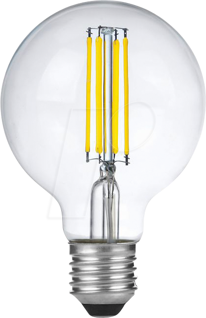 SCHI LX023815552 - LED-Lampe E27, 6 W, 550 lm, 2500 K, Filament, dimmbar