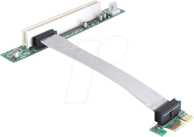 DELOCK 41857 - Riser Karte PCIe x1 > PCI, 13 cm, linksgerichtet