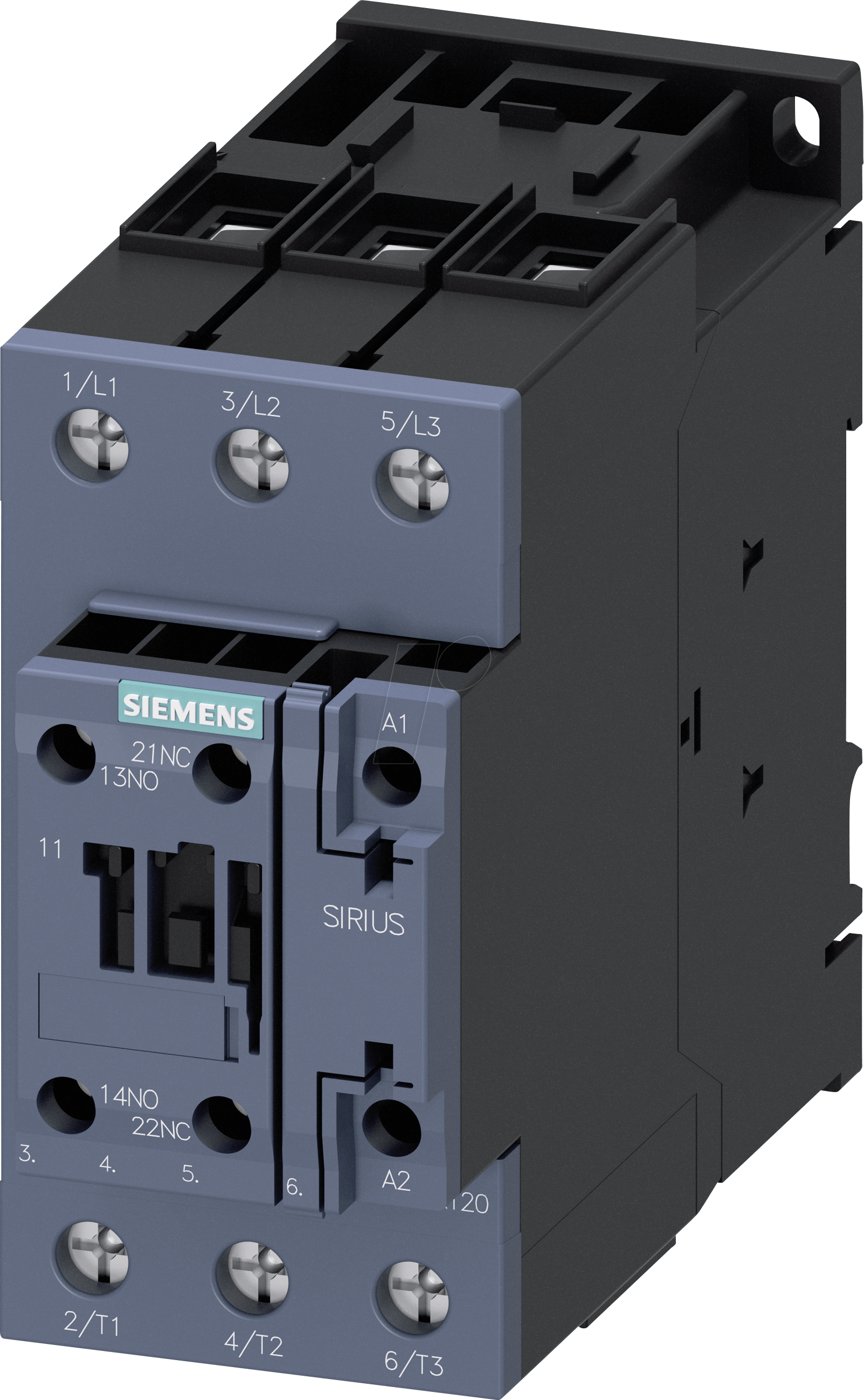 Thumbnail - 3RT2035-1NB30 - Leistungsschütz, 41 A, 18,5 kW, 3-polig
