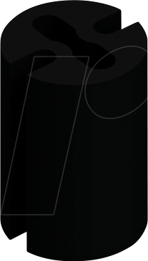 FIS MAH 407 - Abstandshalter für 3+5 mm LEDs, Ø 4,7 x 7,0 mm, PVC, schwarz