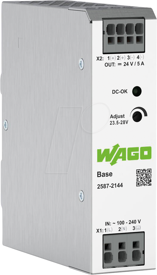 WAGO 2587-2144 - Primär getaktete Stromversorgung; Base; 1-phasig, 5 A