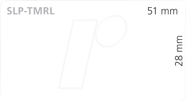 SEIKO SLP-TMRL - Etikett Mehrzweck, 28 mm x 51 mm, weiß, 440 Etiketten