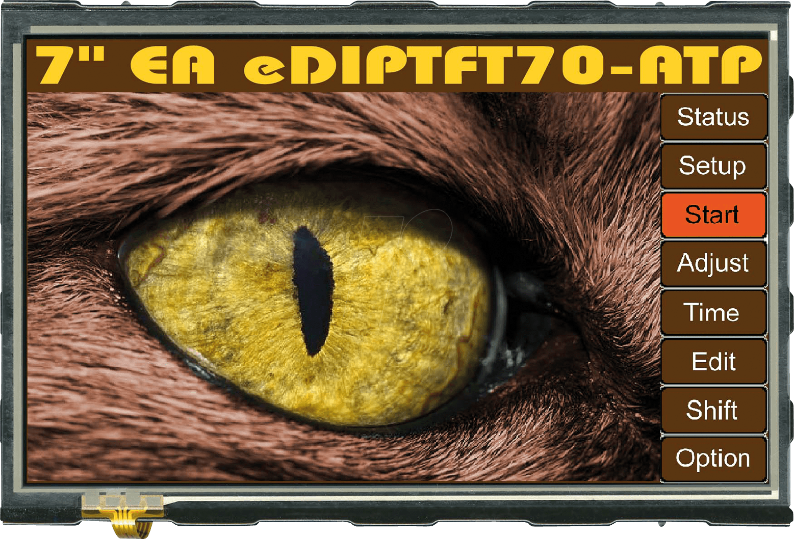 EA EDIP-TFT70ATP - Intelligentes TFT-Grafikdisplay 7,0'', Touch Panel