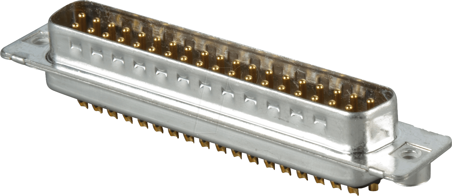 D-SUB ST 37 CGK - D-SUB-Stecker,37-polig, Lötkelch,gedr. Kontakte