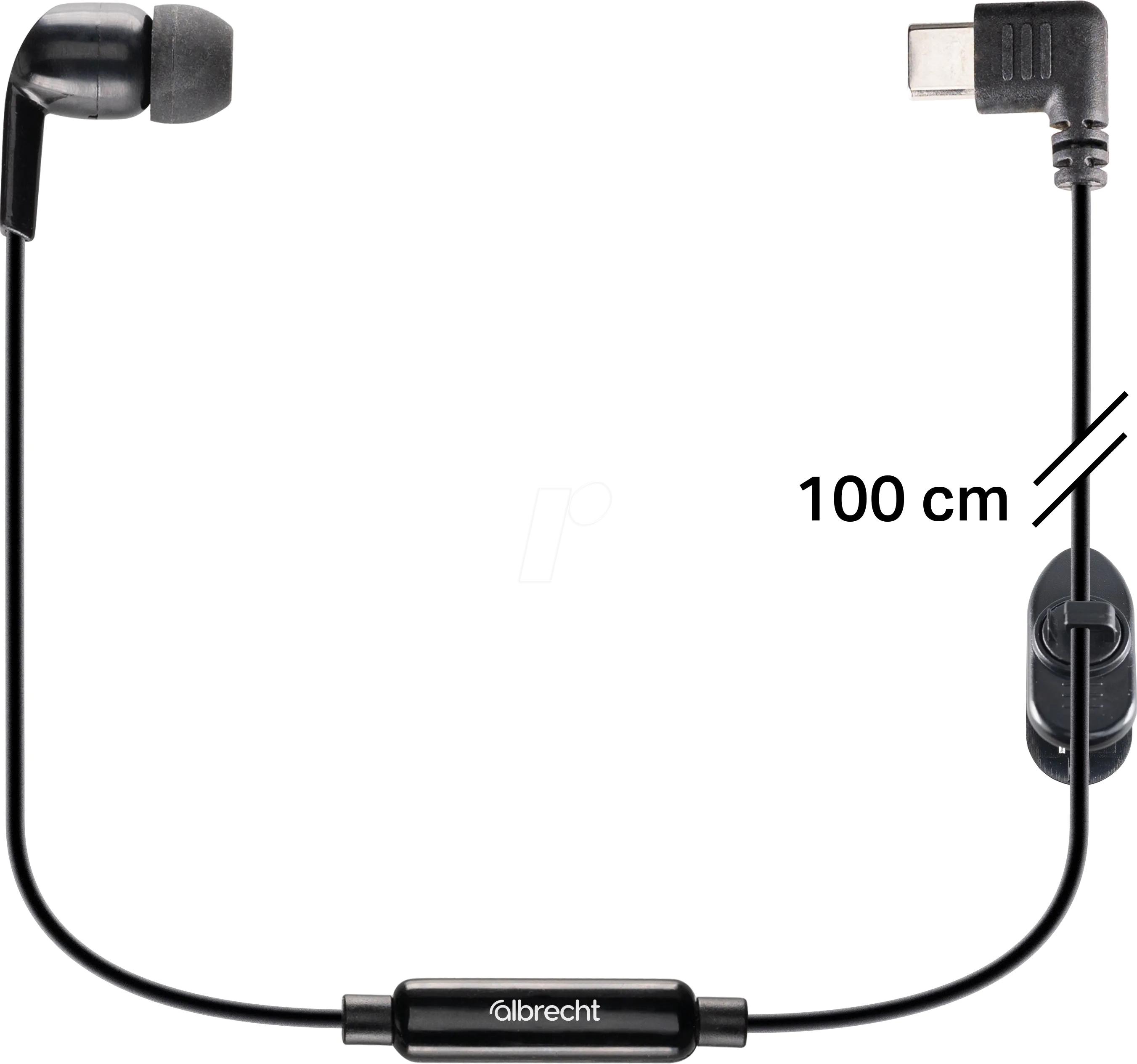ALBRECHT TTB100 - Zusatz-In-Ear Headset, 100 cm