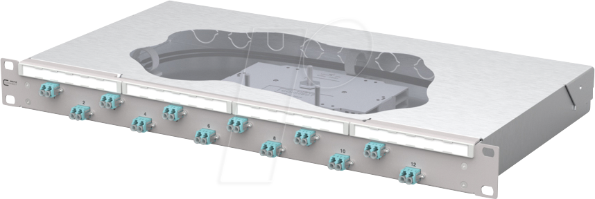 BTR 1504557712-F - OpDAT 19'', 1HE LWL-Patchfeld, 12x LC-D, OM3