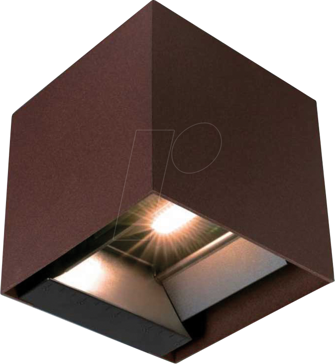 VT-23824 - Solar-Wandleuchte, 9 W, 800 lm, CCT, braun, IP65