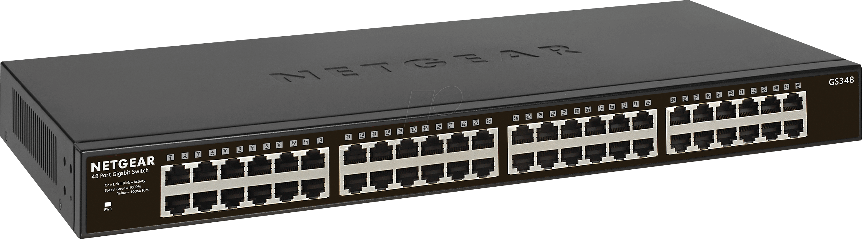Thumbnail - NETGEAR GS348 - Switch, 48-Port, Gigabit Ethernet