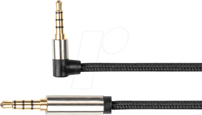 GC-M0231 - Audiokabel, 3,5mm Klinke 4-polig, 0,5 m, gew.