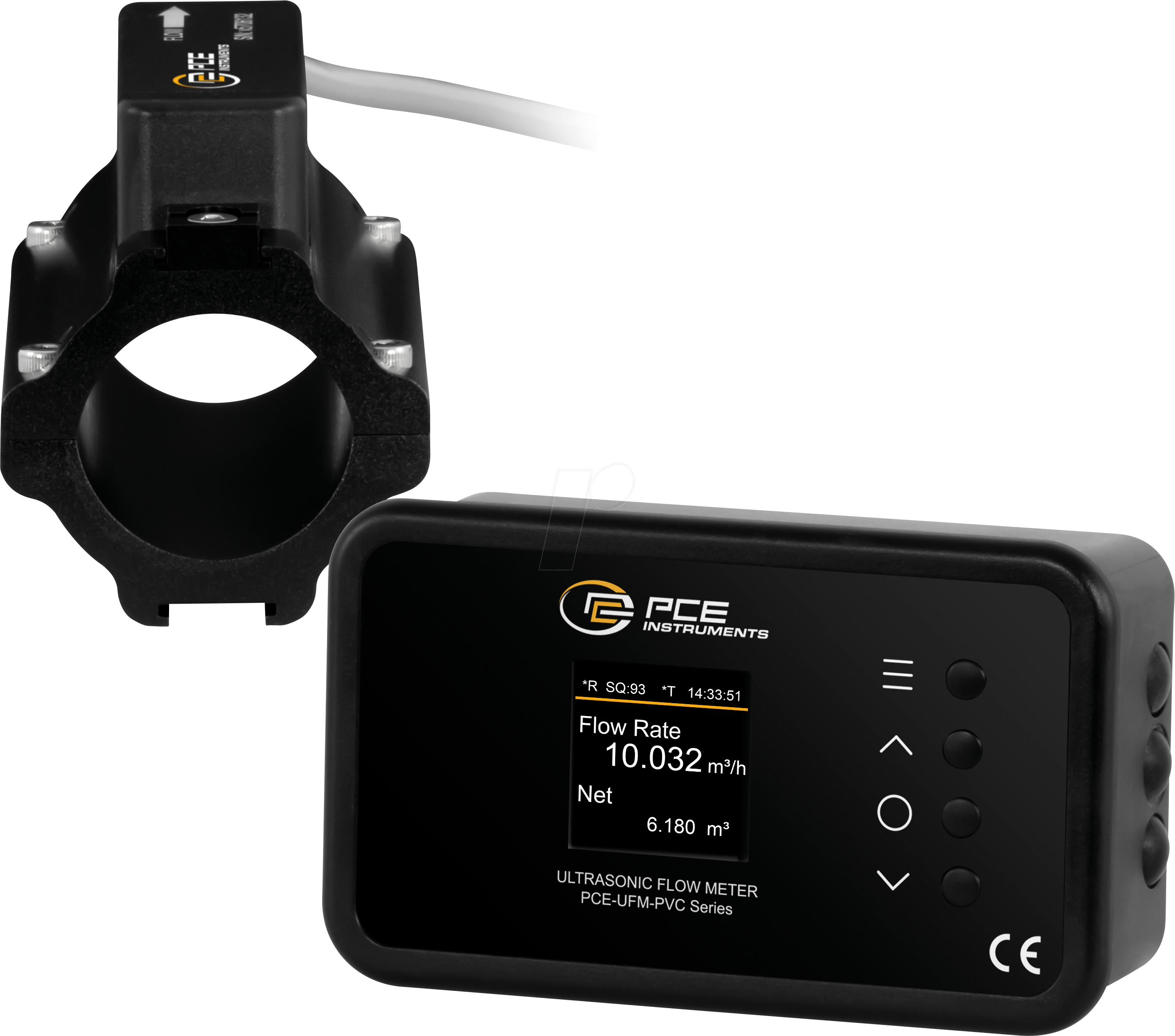 PCE UFM 32PVC - Durchflussmesser zum Festeinbau PCE-UFM 32PVC