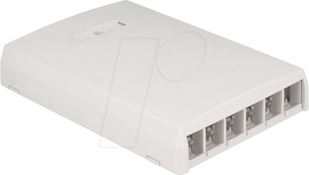 DELOCK 67054 - Keystone Leergehäuse 6 Port, Aufputz