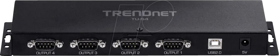 TRN TU-S4 - USB Konverter, USB-B Buchse auf 4x RS232
