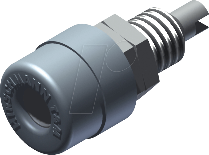 BIL 20 GR - Einbaubuchse, 4 mm, Lötanschluss, grau