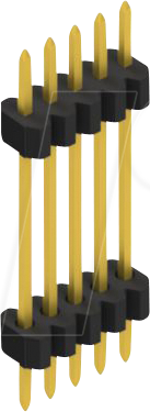 FIS SLVW6 117 5 - Stapelleiste, 1-reihig, 1 x 5 - 1,27 mm