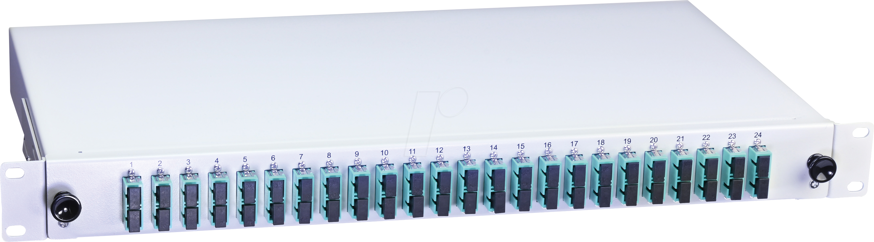 LW 48G50OM3DSC - 19'' LWL Spleißbox, 24x SC Duplex OM3, 1HE