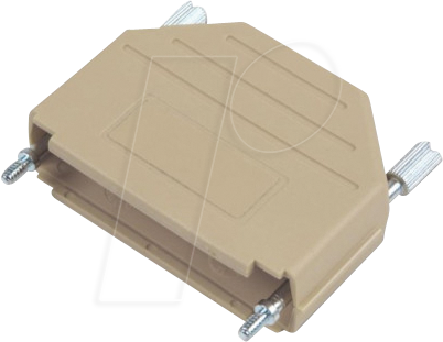 MHDPPK25-DE-K - D-Sub Kappe, 25-polig, gerade, grau