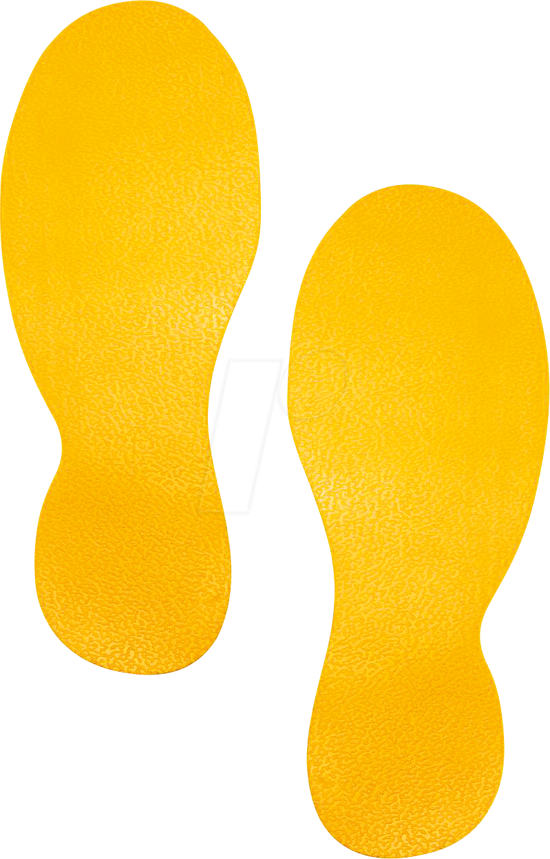 DURABLE 172704 - Klebemarkierung, Fuß, 5er Set (5 Paare)