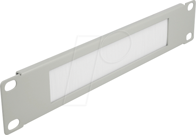 DELOCK 66531 - 10'' Kabelmanagement Bürstenleiste, 1 HE, grau