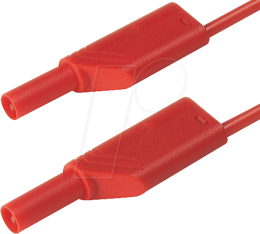 MLS WS 100-2 RT - Messleitung, 2,5 mm², 1,0 m, rot, gesichert