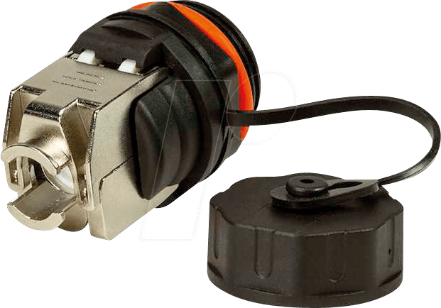 Thumbnail - LOGILINK NP0085 - Outdoor Patchkabeldurchführung Cat.6A RJ45/LSA, werkzeugfrei