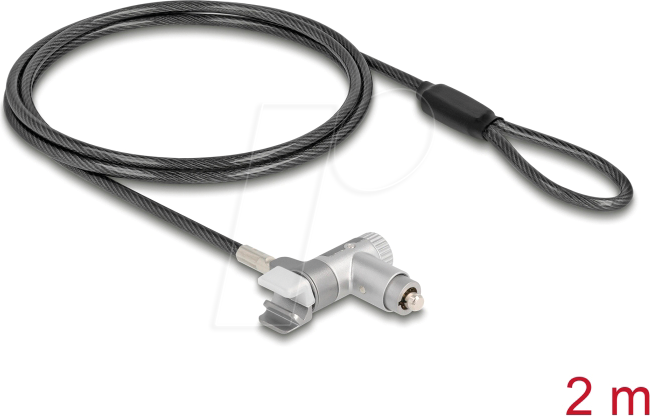 NAVILOCK 22052 - Laptopschloss, Schlüssel, 2 m