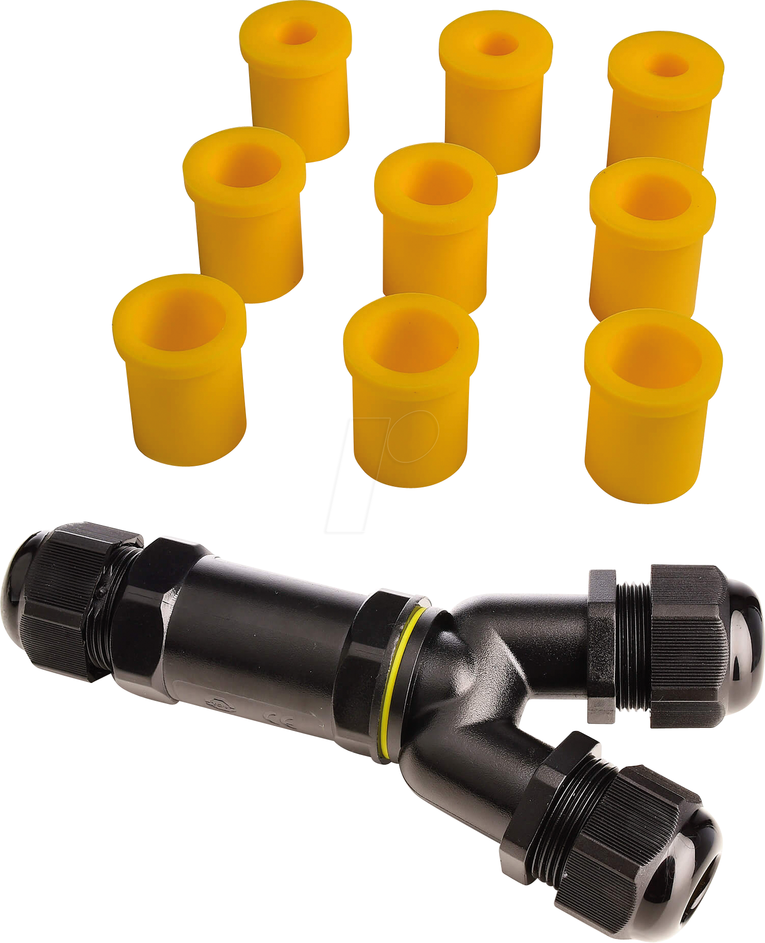 DEKO 930573 - Outdoor Kabelverschraubung Y-Verbinder, für 2 Kabel 4-14 mm, M25