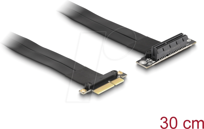 DELOCK 88025 - Riser Karte, PCIe x4 > PCIe x4, 30 cm Kabel