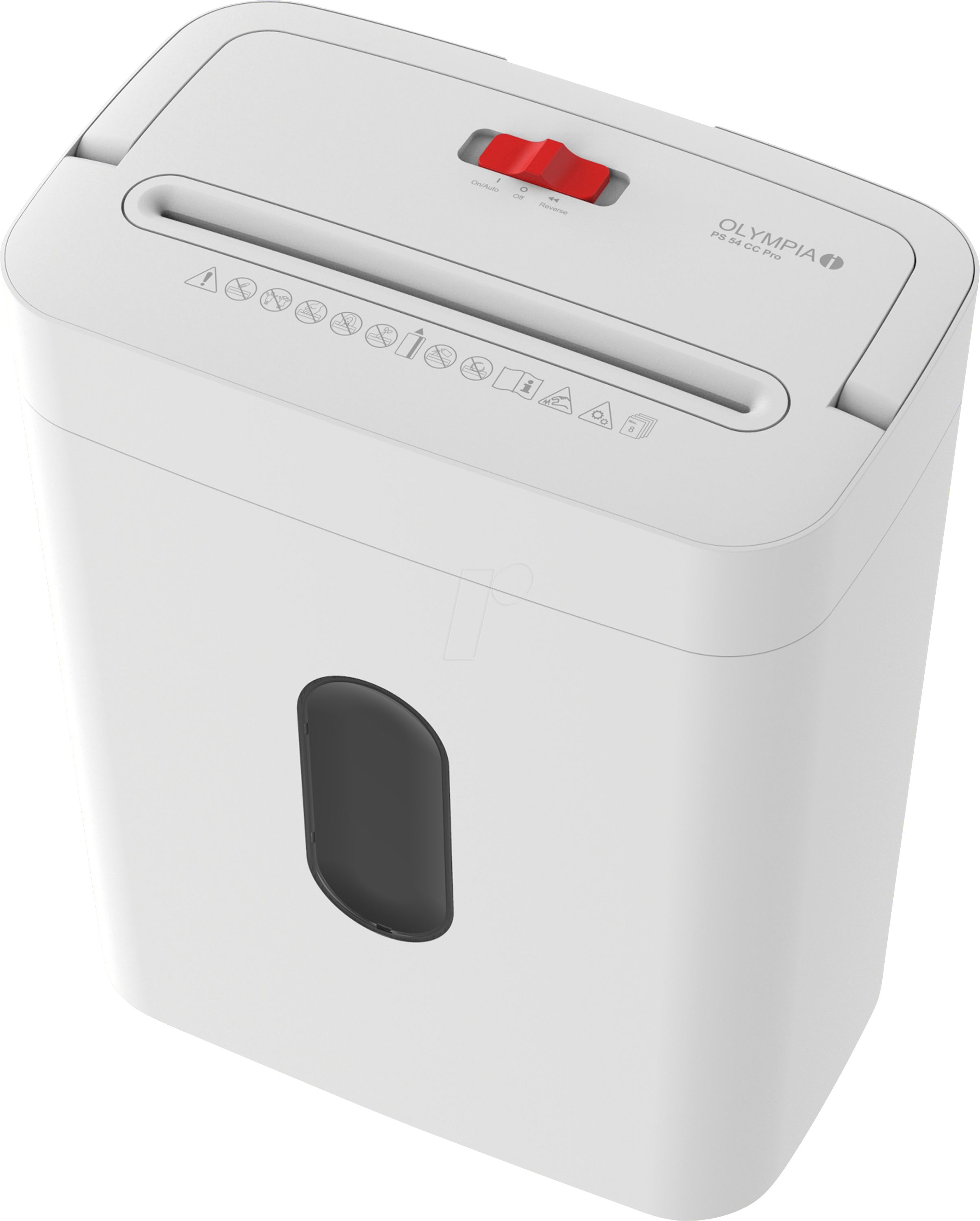 OLYMPIA PS54CPWS - Aktenvernichter, Partikelschnitt, P-4, 15, weiß