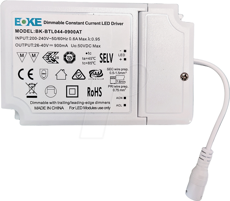 ELED BKDR-TRIAC - BOKE Netzteil für ELED Panel, TRIAC dimmbar, inkl Anschlussbox