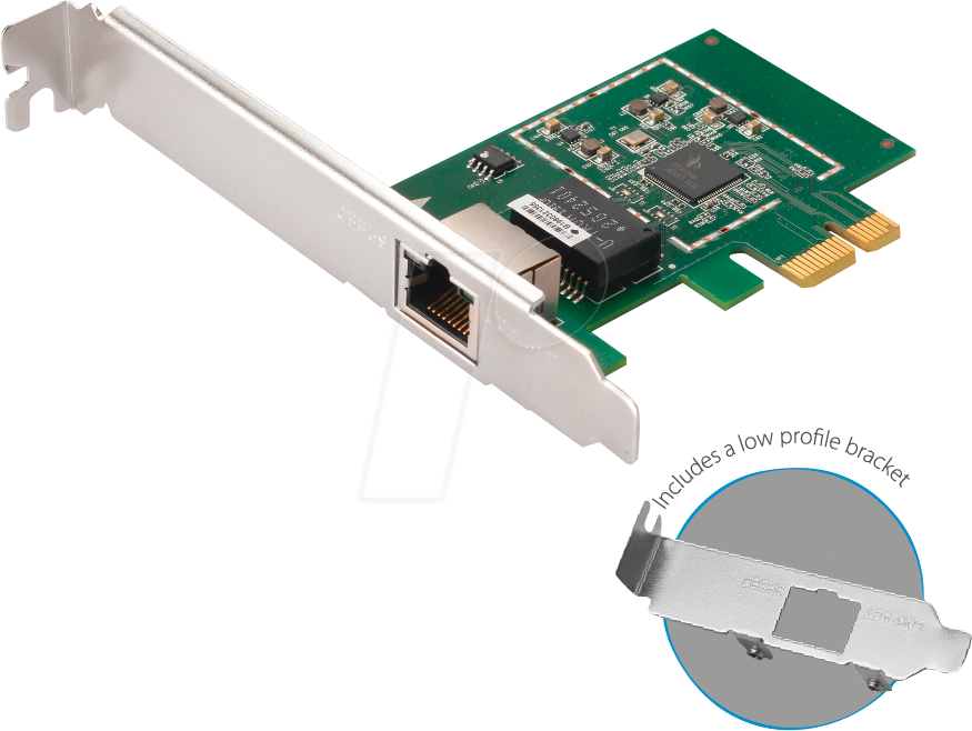 EDI EN-9225TX-E - Netzwerkkarte, PCI, 2,5 Gigabit Ethernet, 1x RJ45