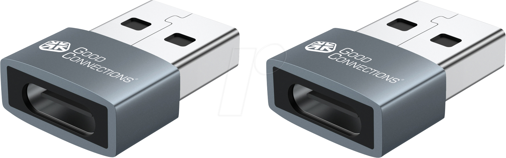 GC USB-AD203-2 - Adapter USB 2.0 A Stecker > C Buchse, 2er Set