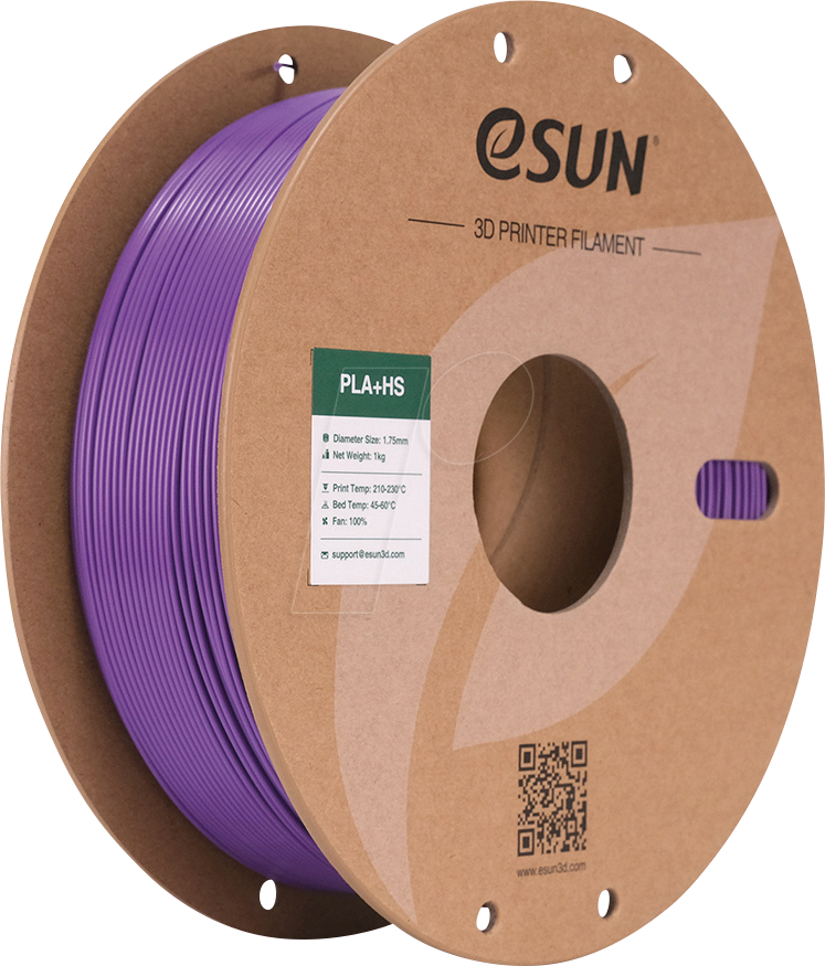 ESUN 72205185 - Filament, PLA+HS, 1,75 mm, lila, 1 kg