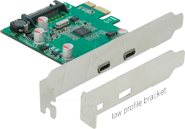 DELOCK 90493 - PCIe x1 > 2 x extern USB 3.0 Type-C