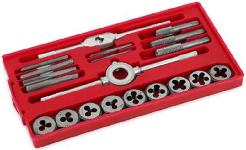 Kreator - Satz mit 20 Gewindebohrern und Schneideisen zum Gewindeschneiden m3-m12 krt001120