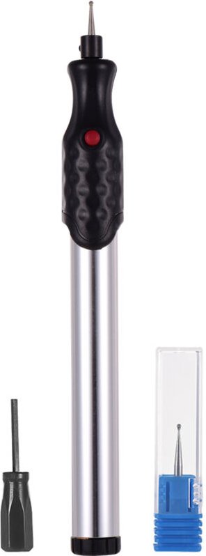 Universeller Glasgravierstift, elektrischer Akku-Gravierstift für Metall – Akku-Gravierstab für Holz und Stein, Silber