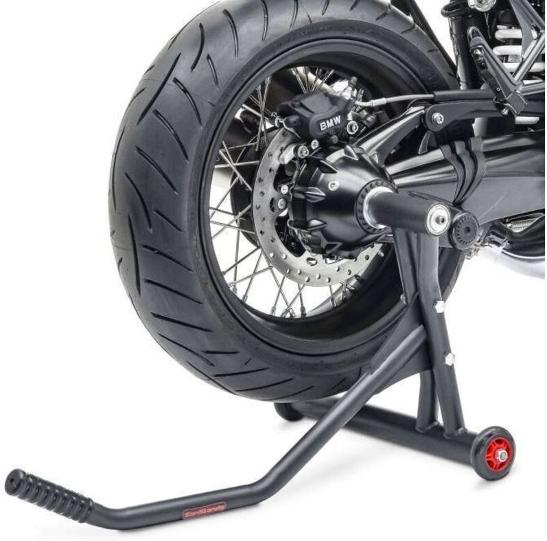 Einseitige Werkstattstütze kompatibel mit BMW R NineT 14-23 ConStands Single-Racing matt schwarz