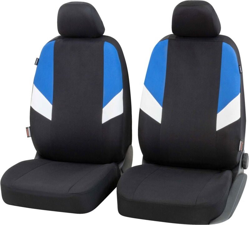 Autositzbezug Cala, PKW-Schonbezüge für 2 Vordersitze schwarz/blau/weiß