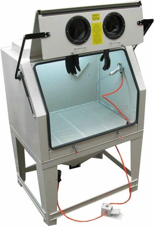 Sandstrahlanlage Sandstrahlkabine SBC990 Sandstrahlgerät Absaugung 990L Filter