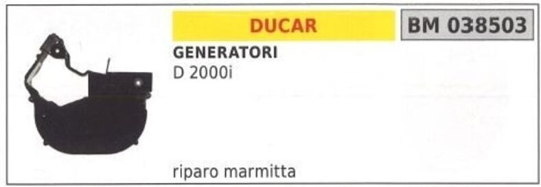 Abgasschalldämpfer DUCAR Generator D 2000i 038503