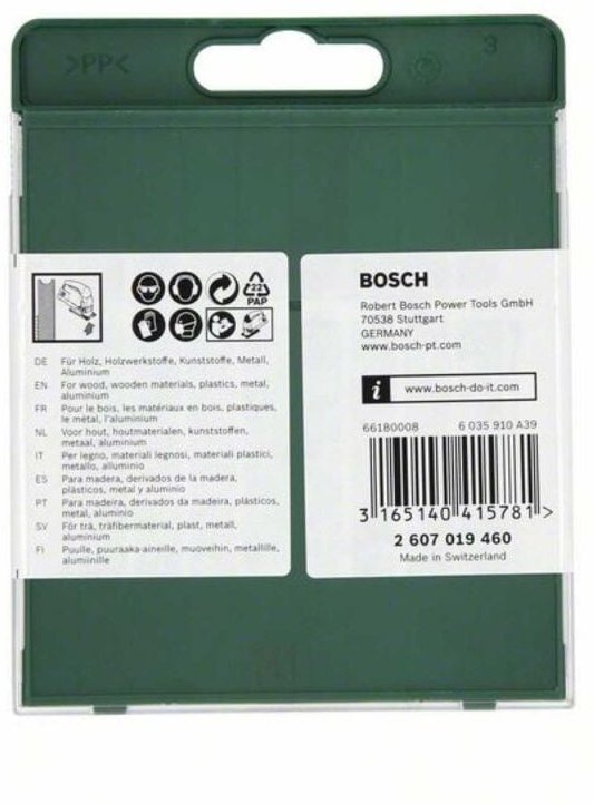 10-teilige Sägeblattkassette Holz/Metall/Kunststoff (U-Schaft) - Bosch