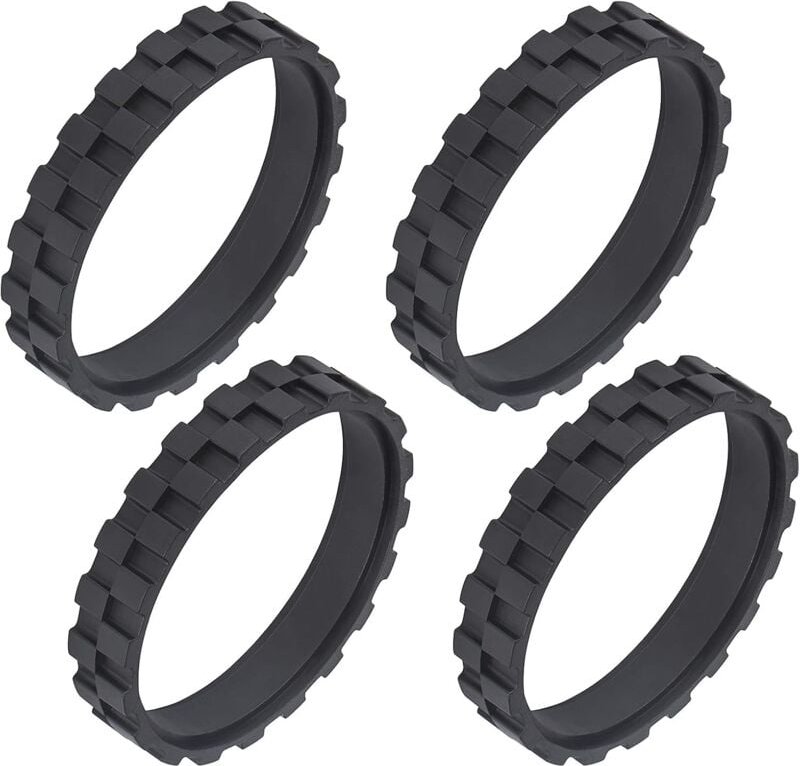 4-teilige Reifen für iRobot Roomba Räder, rutschfeste Radreifen Ersatz, einfache Montage Radreifen kompatibel mit iRobot...