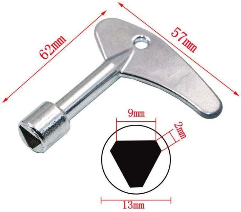 Stück 9 mm Dreieckschlüssel mit Dreieck-Schlüsselschalter für elektrische Gasdruckfeder, Notfall
