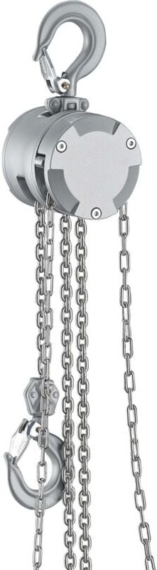 Wiltec - Alu Kettenzug bis 1 t, robuster Handkettenzug 3 m Hubhöhe, Tragmittel mit G100-Lastkette, Hebezeug manuell aus ...